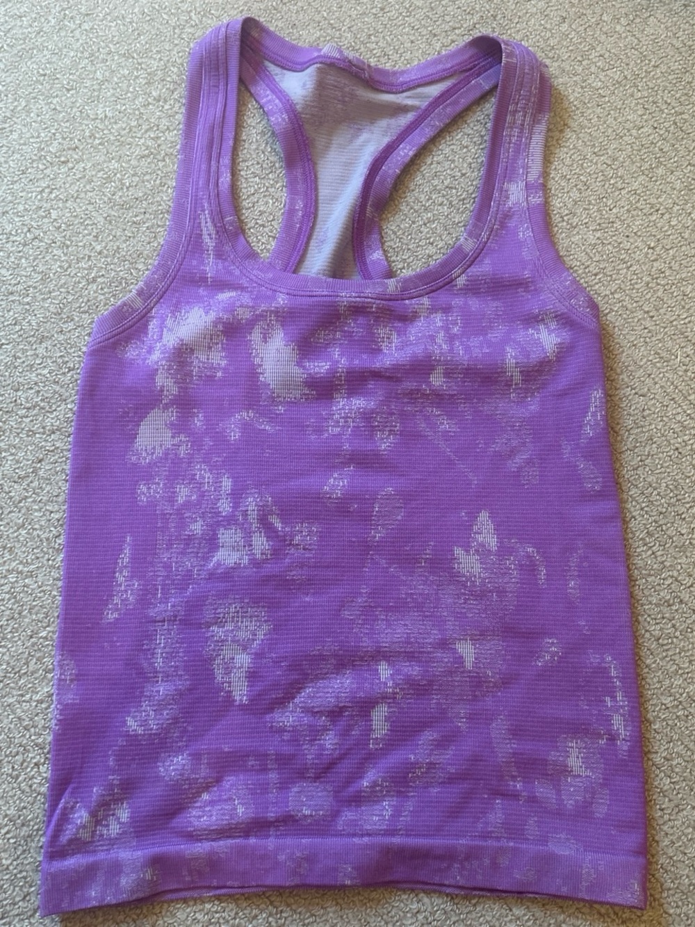 Lululemon Swiftly Purple Tie-Dye Tank